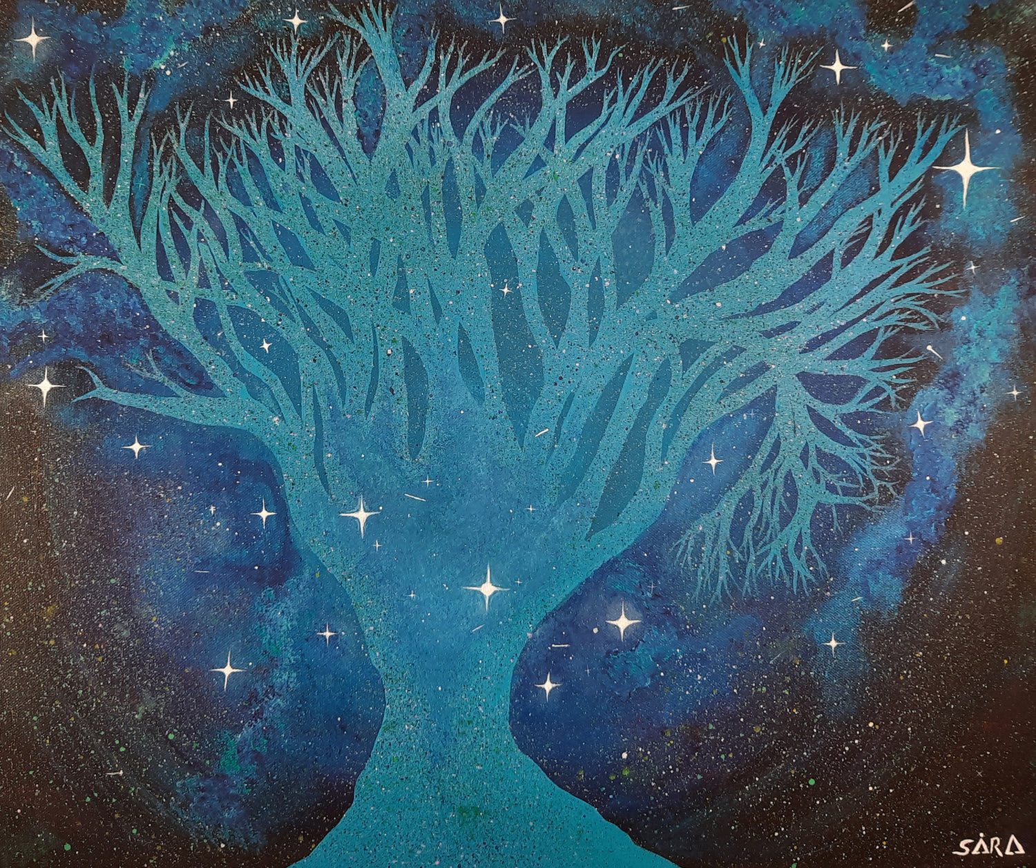 Arbre-Univers-Toile-Acrylique-Artiste-Sara-Sousa-64