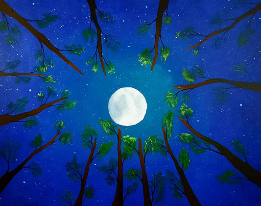 Under the trees
